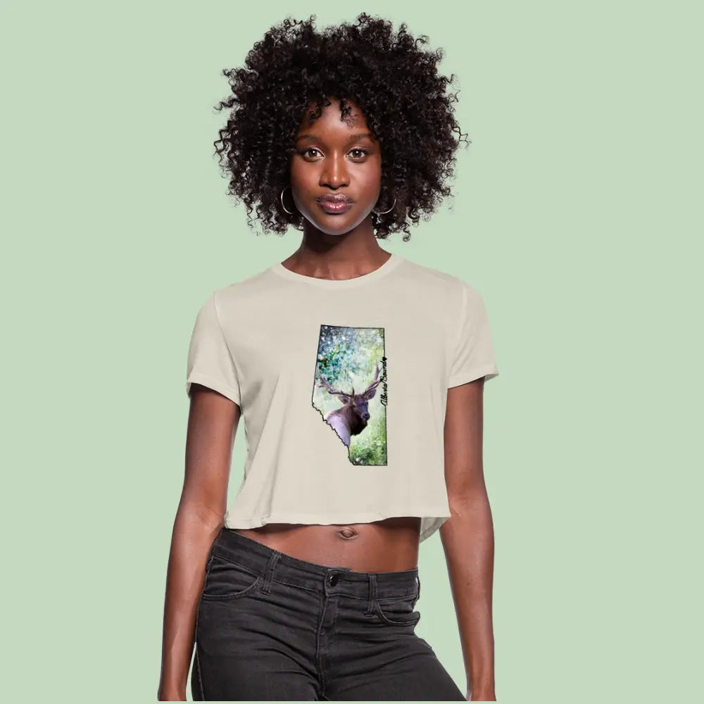 Alberta Bound Graphic Crop Tee