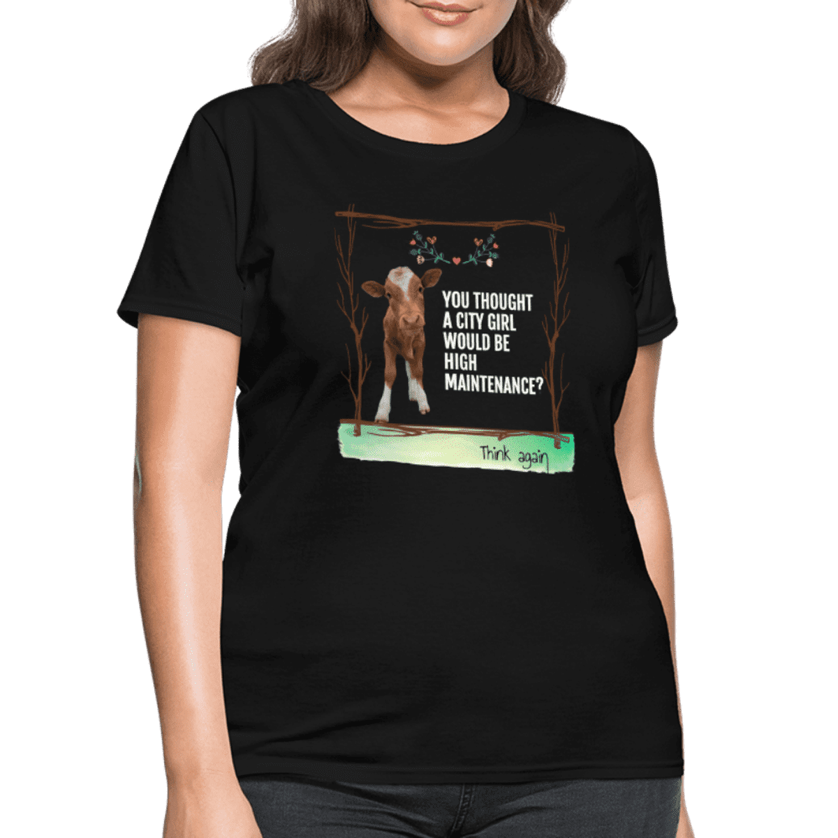 Country Girl Cow T-shirt Gifts for Her