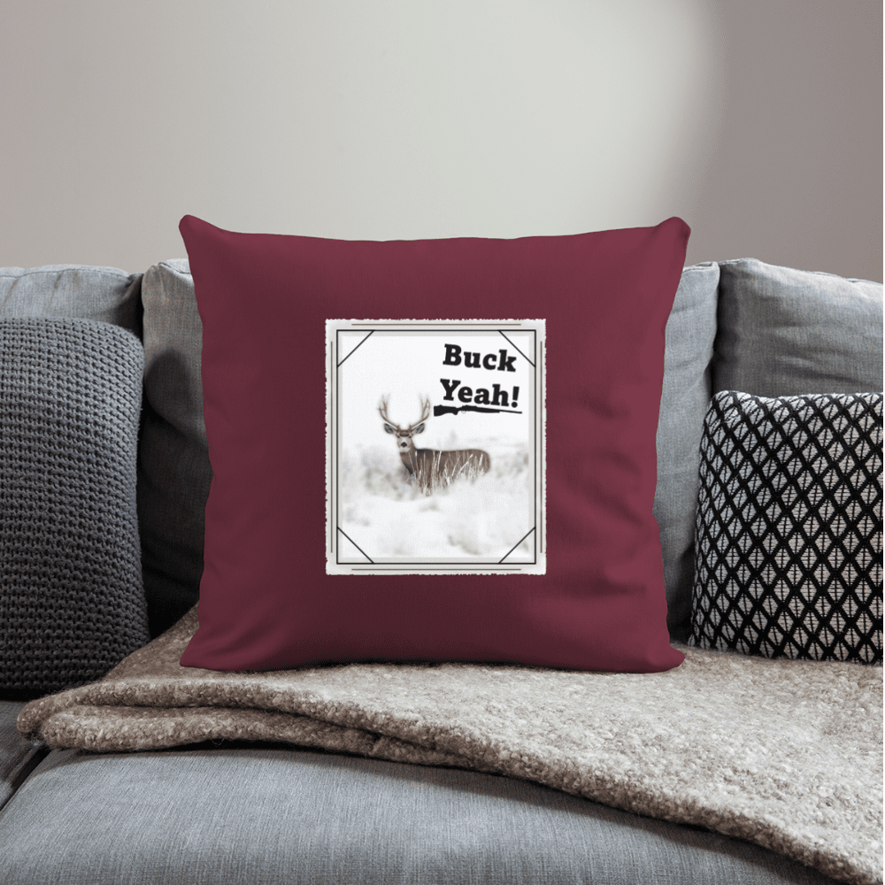 Buck Yeah household throw pillow cover