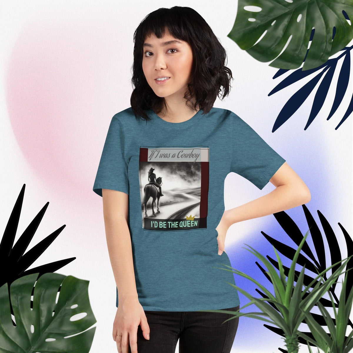 Queen of Cowboys Graphic Tee Shirt