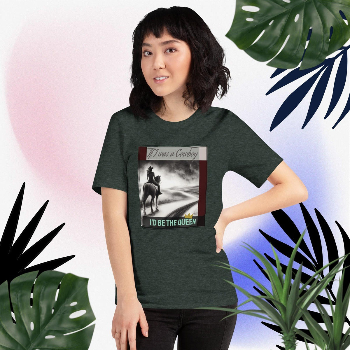 Queen of Cowboys Graphic Tee Shirt