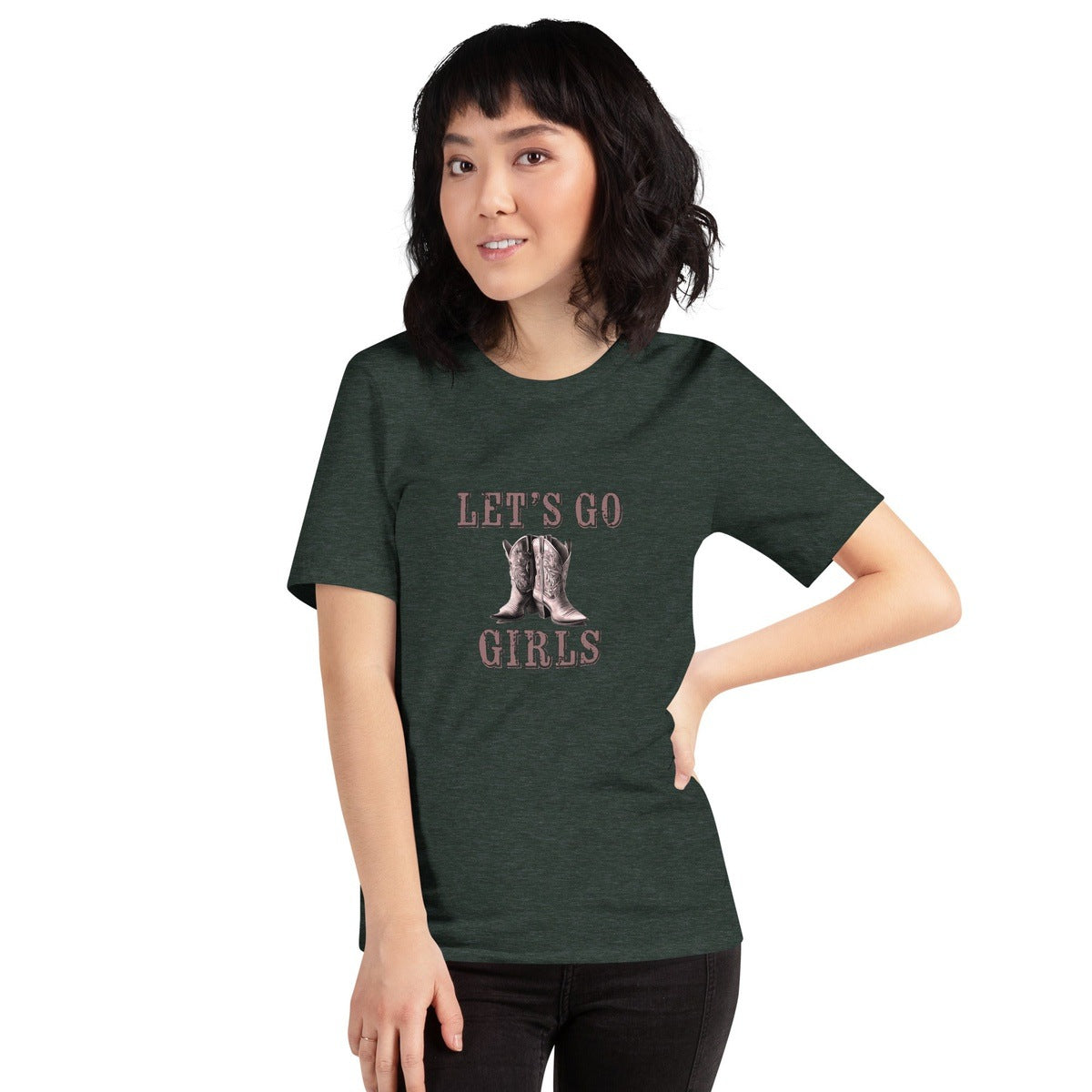 Let's Go Girls Boots Graphic Tee