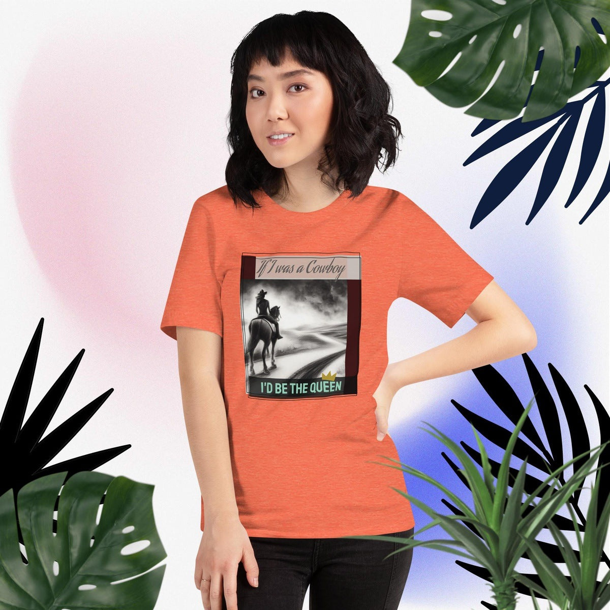 Queen of Cowboys Graphic Tee Shirt
