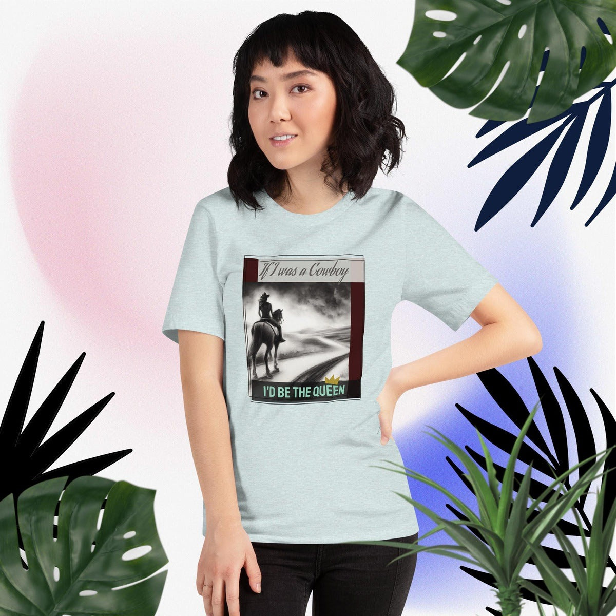 Queen of Cowboys Graphic Tee Shirt