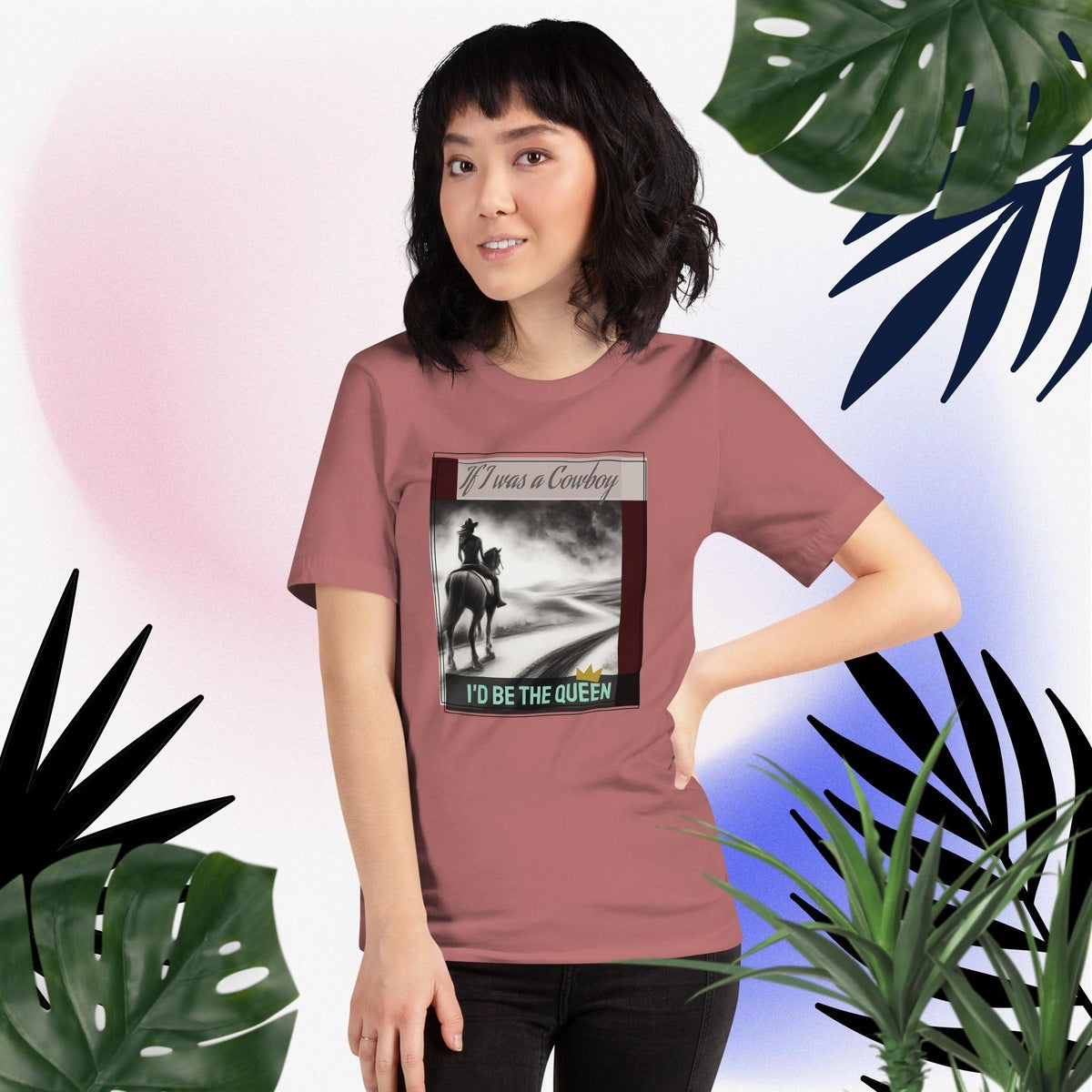 Queen of Cowboys Graphic Tee Shirt