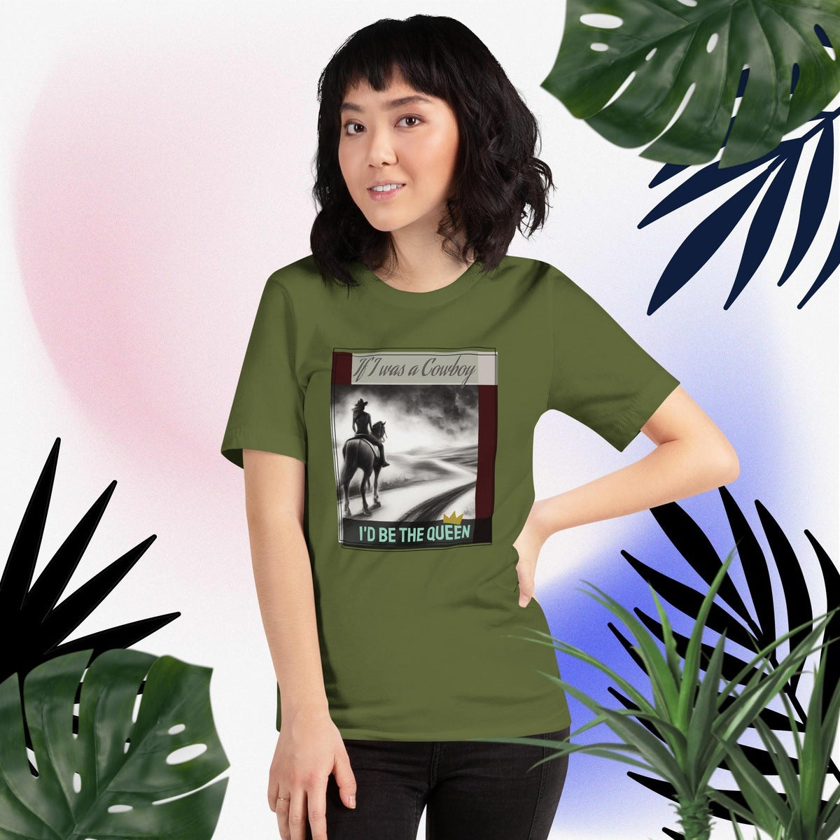 Queen of Cowboys Graphic Tee Shirt