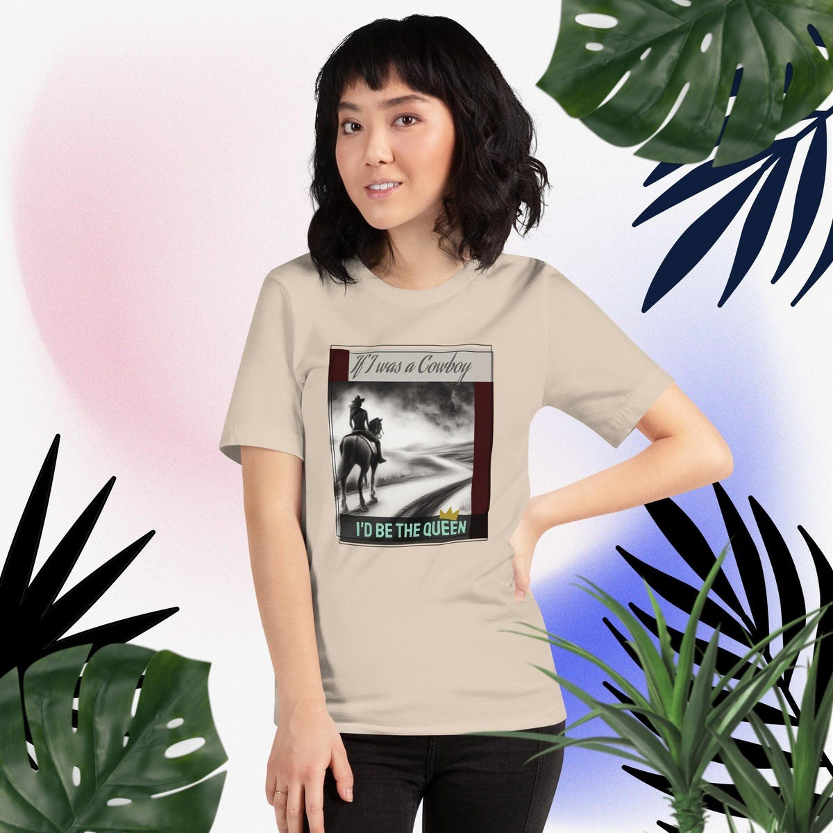 Queen of Cowboys Graphic Tee Shirt