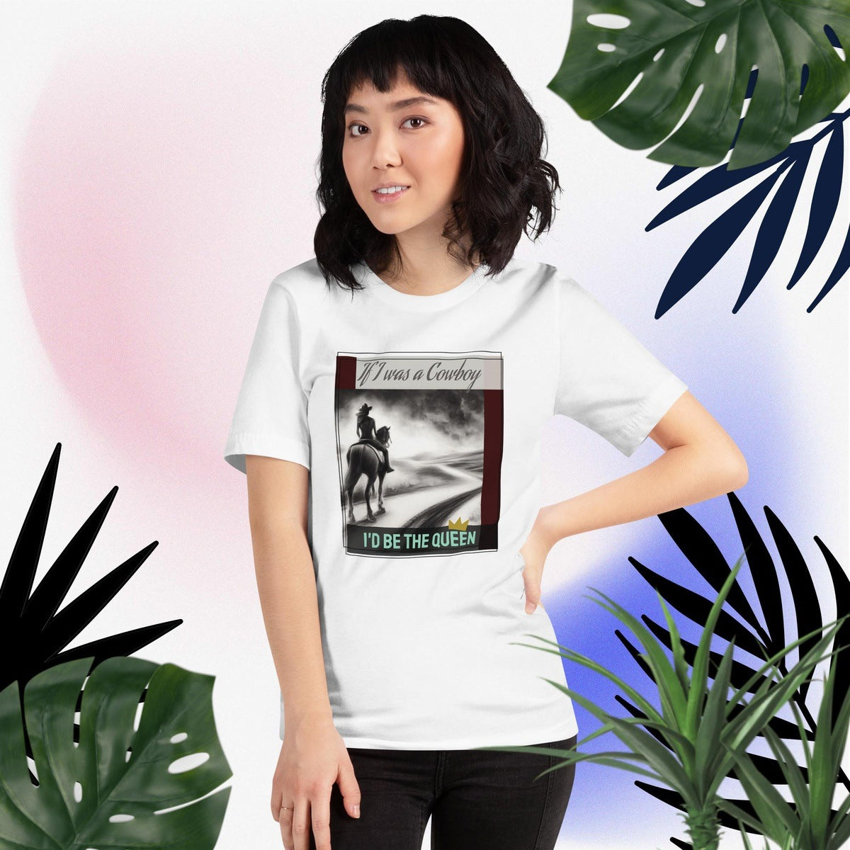 Queen of Cowboys Graphic Tee Shirt