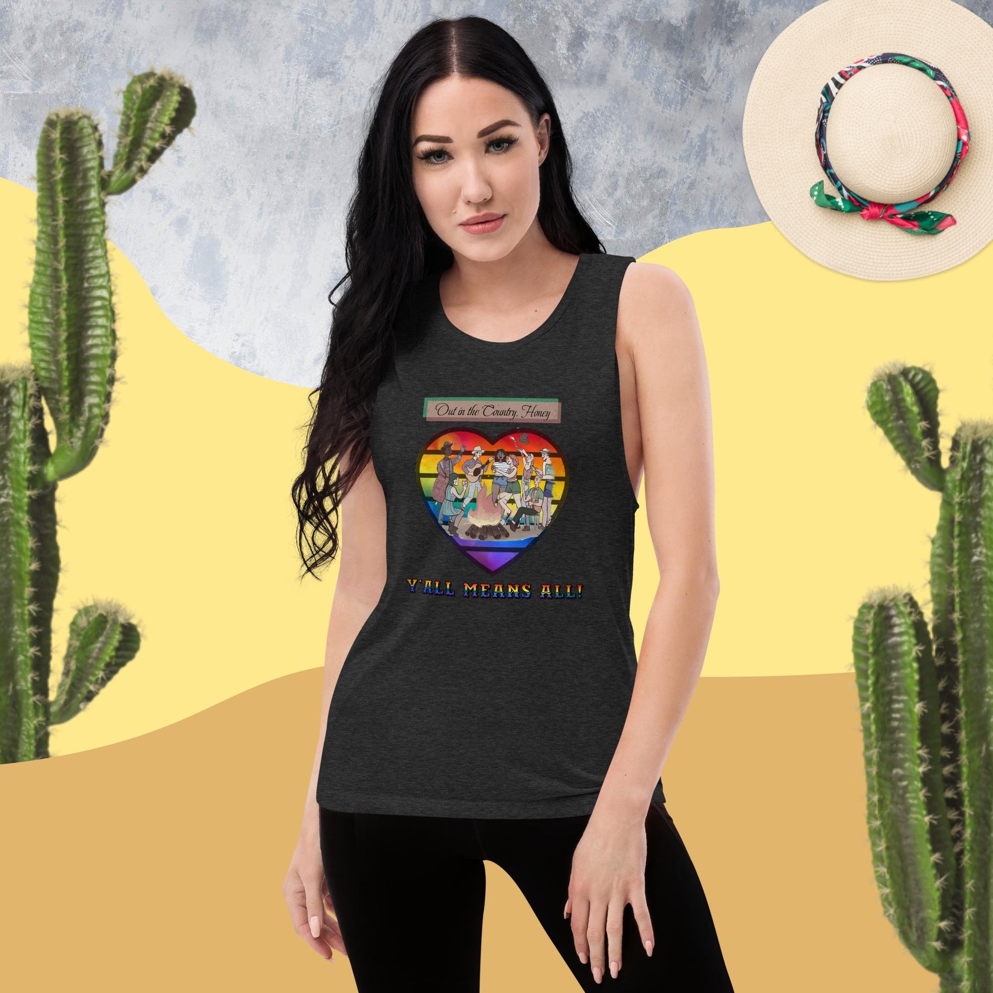 Y'all Means All - Inclusive LGBT Graphic Tank Women