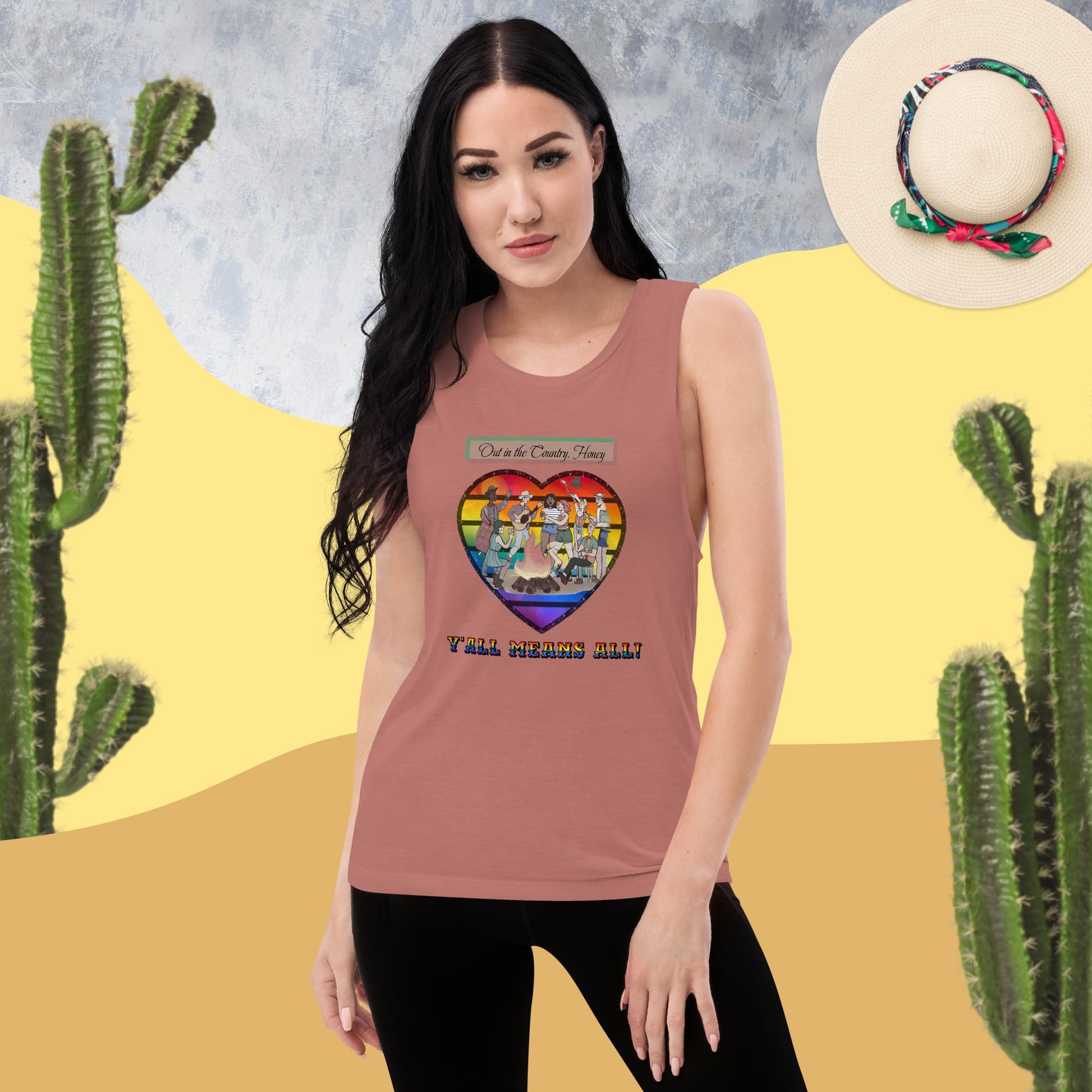 Y'all Means All - Inclusive LGBT Graphic Tank Women