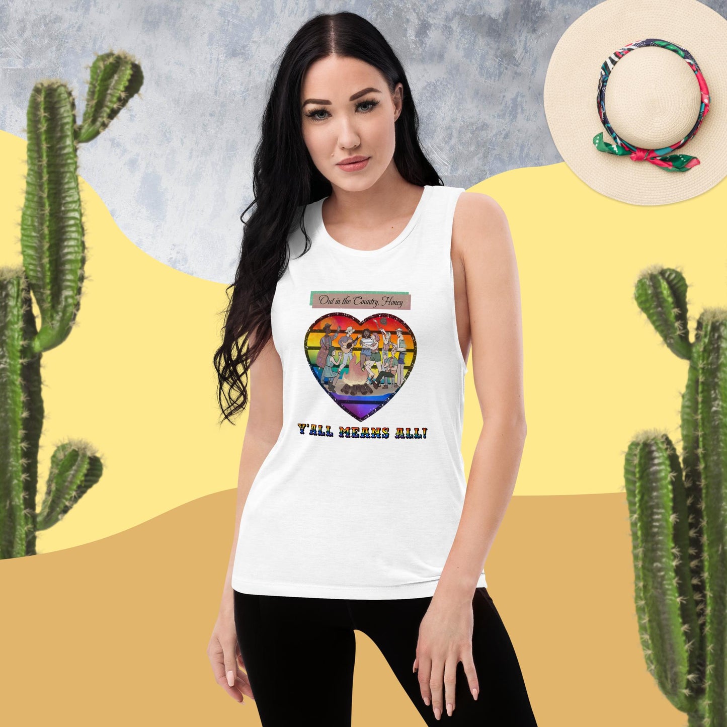 Y'all Means All - Inclusive LGBT Graphic Tank Women