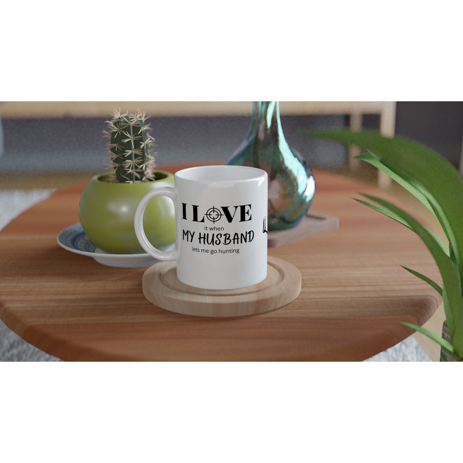 I Love my Husband lets me go hunting Mug