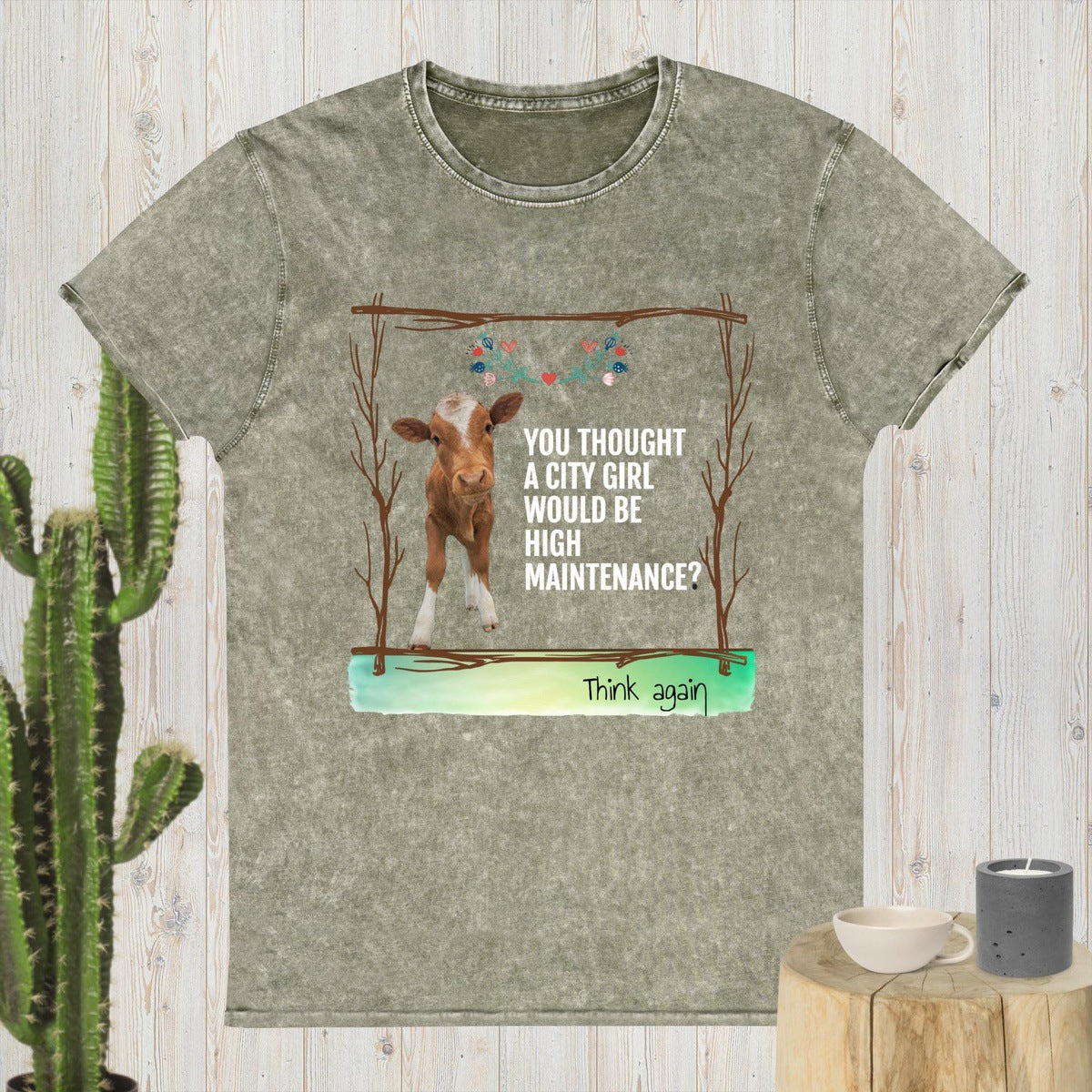 Country Girl High Maintenance Funny Farm T-shirt