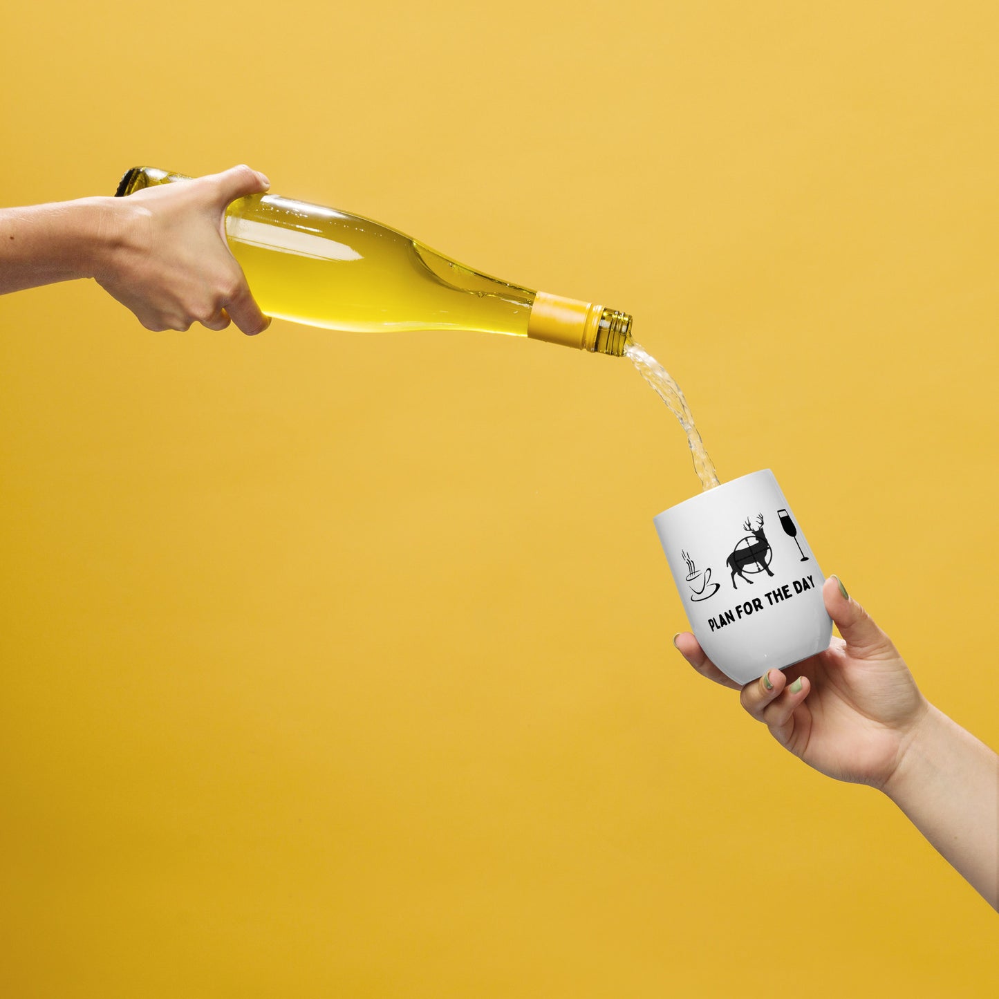 Plan for the Day Wine Tumbler