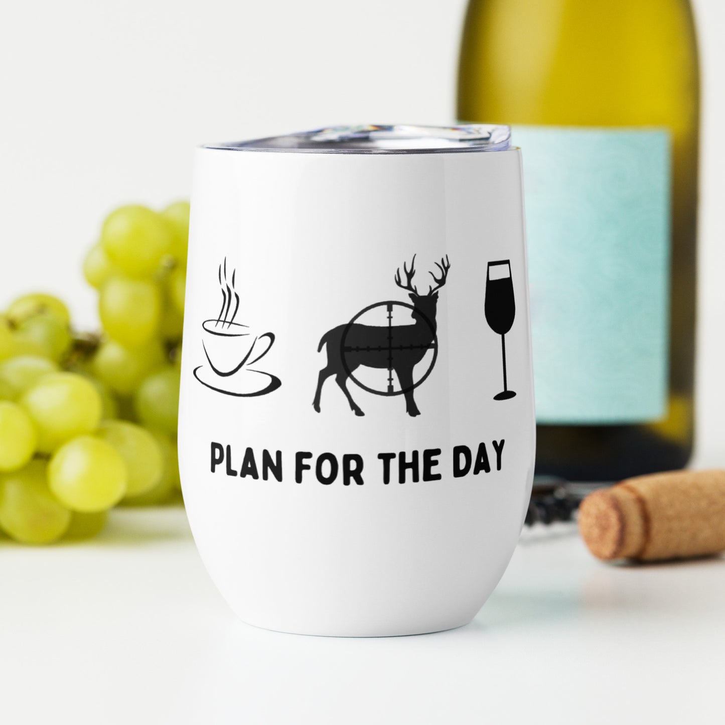 Plan for the Day Wine Tumbler