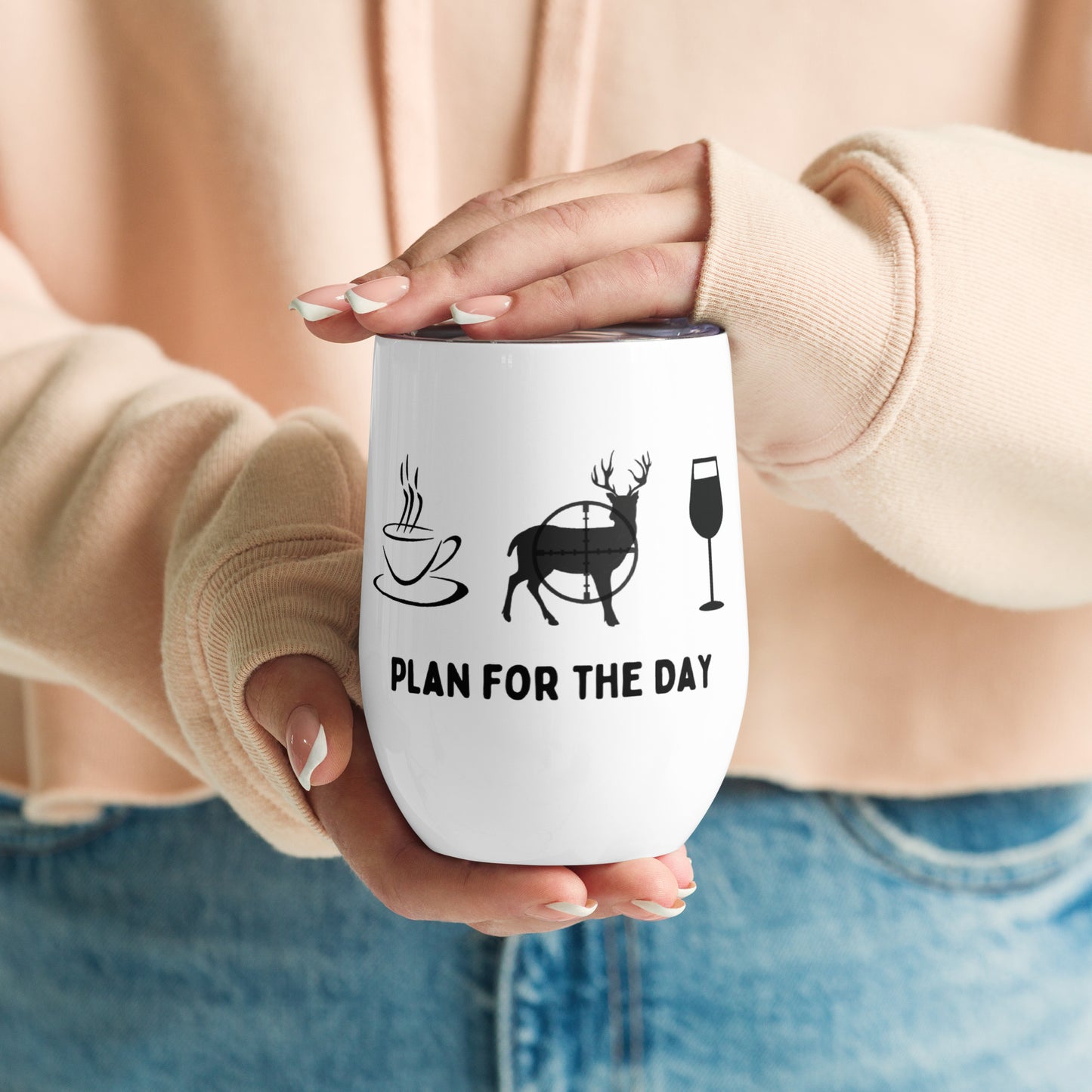 Plan for the Day Wine Tumbler