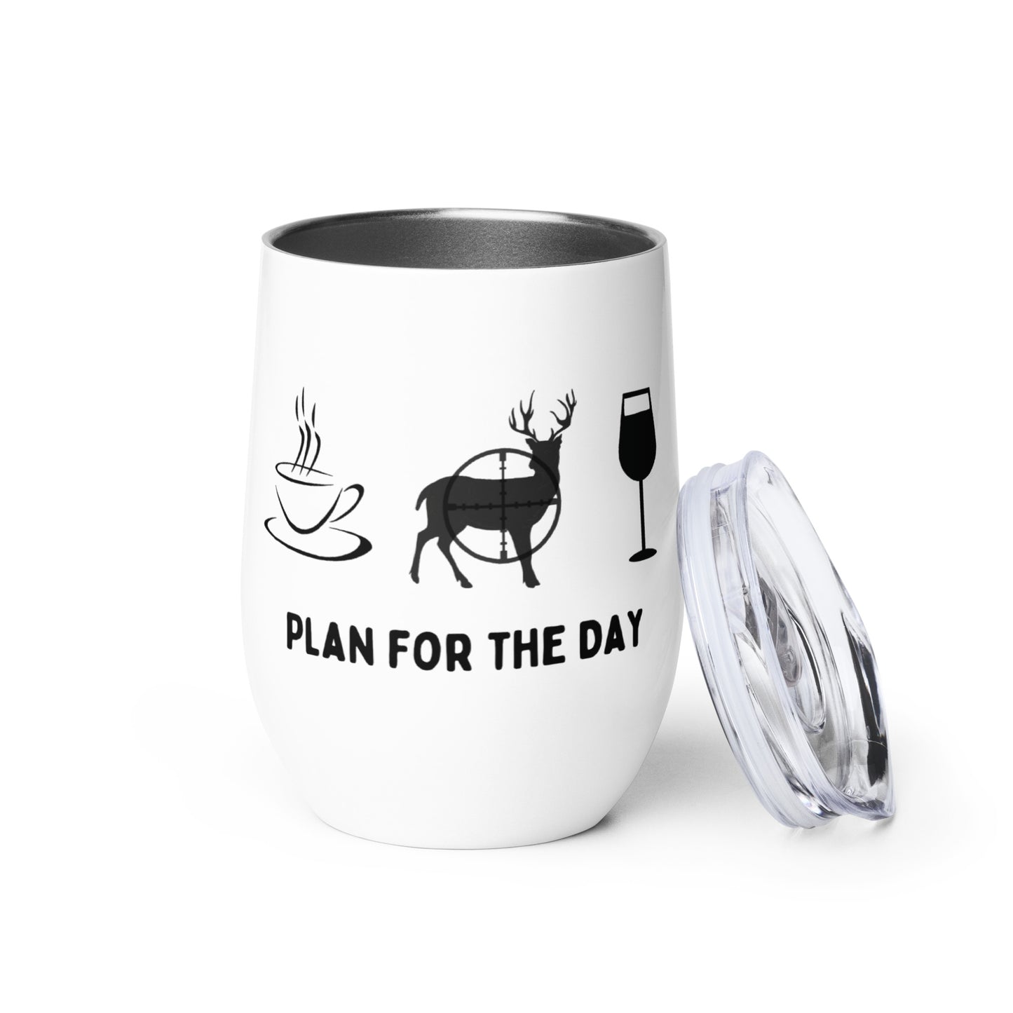 Plan for the Day Wine Tumbler