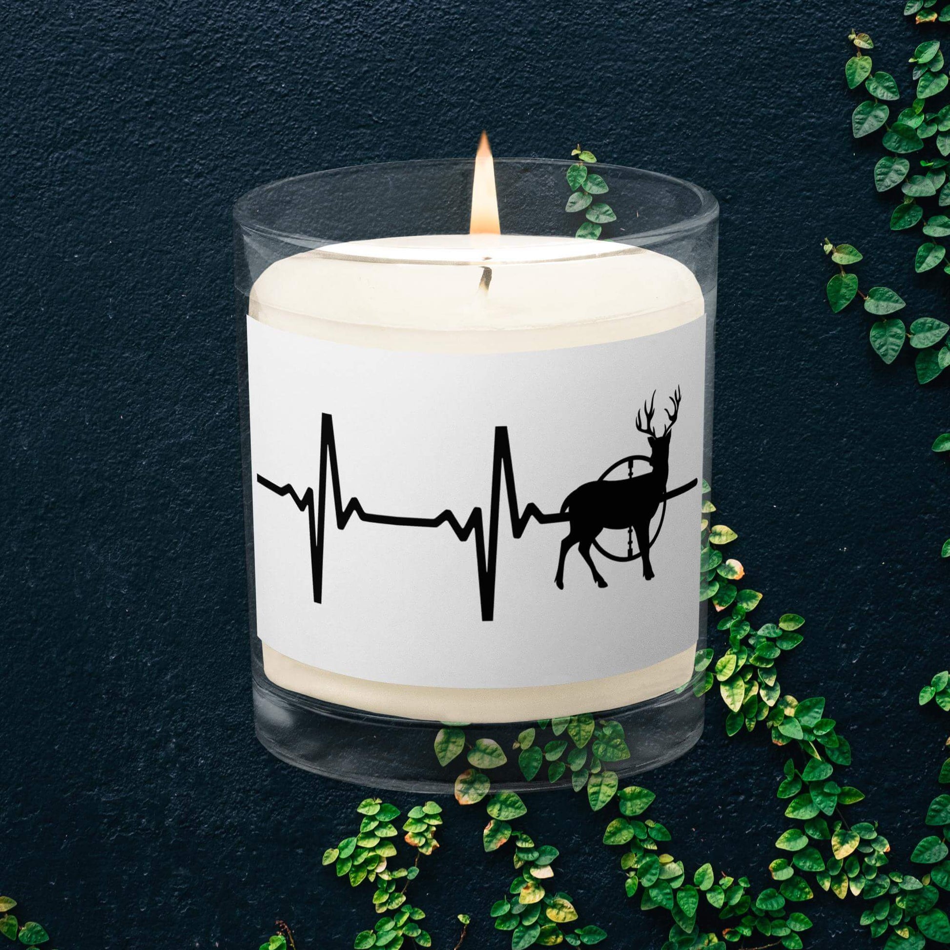 Gift for Hunter Soy Candle Heartbeat Buck Hunting is Life Gift for Her Home