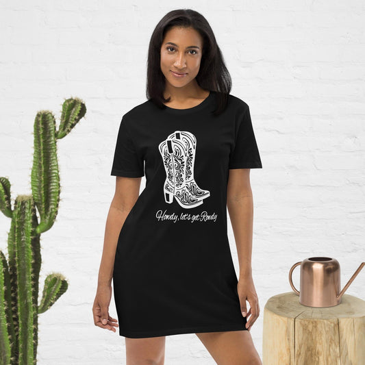Howdy lets get Rowdy Organic cotton t-shirt dress