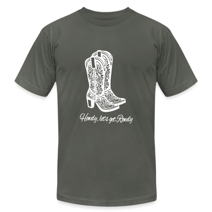 Howdy, Let's get Rowdy Graphic Oversized Tee