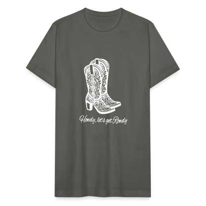 Howdy, Let's get Rowdy Graphic Oversized Tee