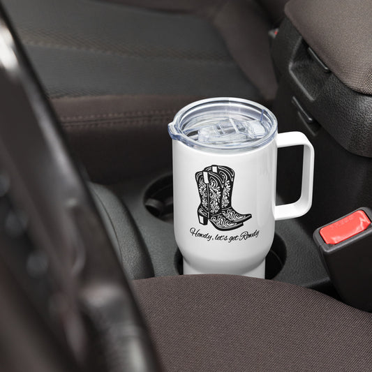 Cowboy Boots Travel Mug Handle