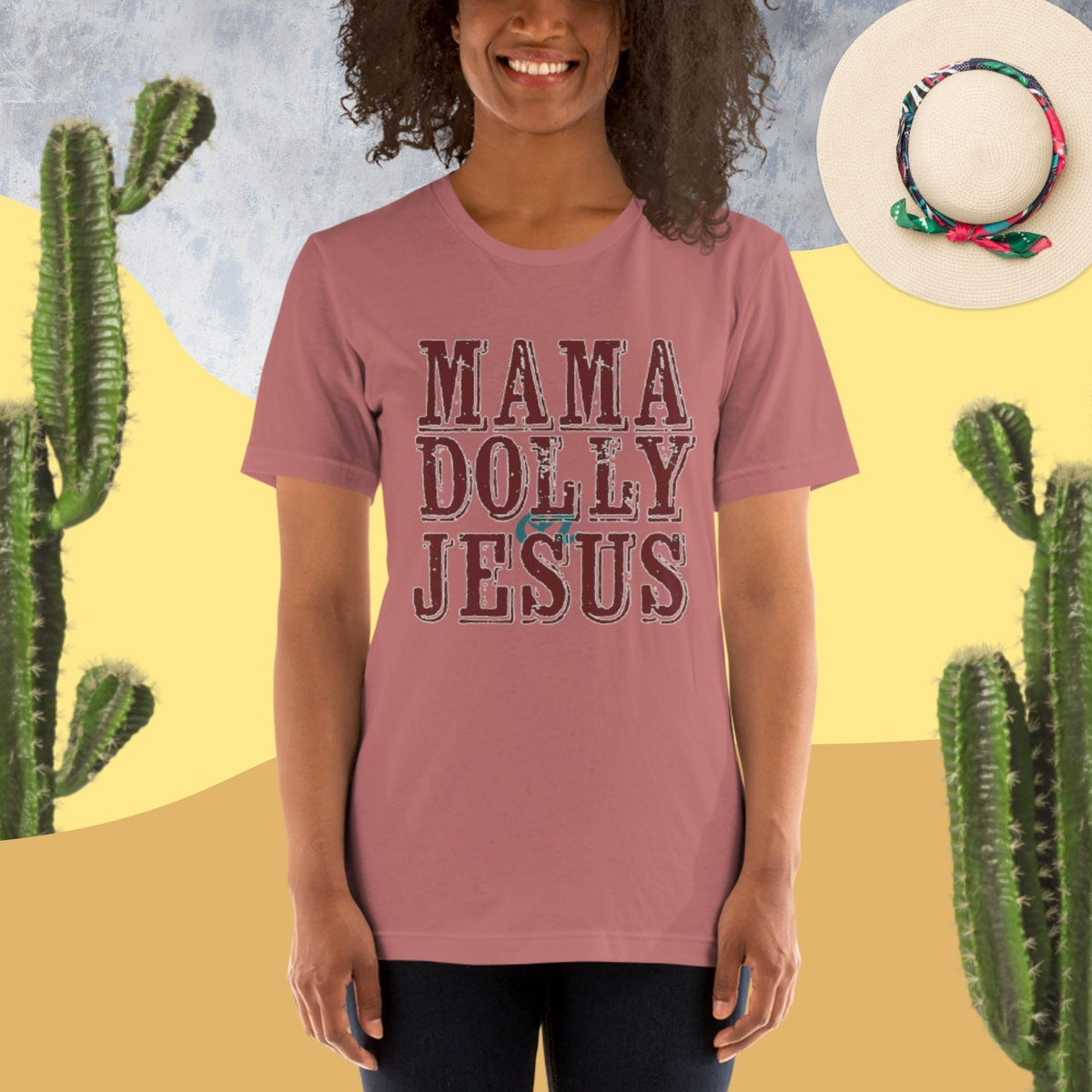 Mama, Dolly or Jesus Graphic Tee