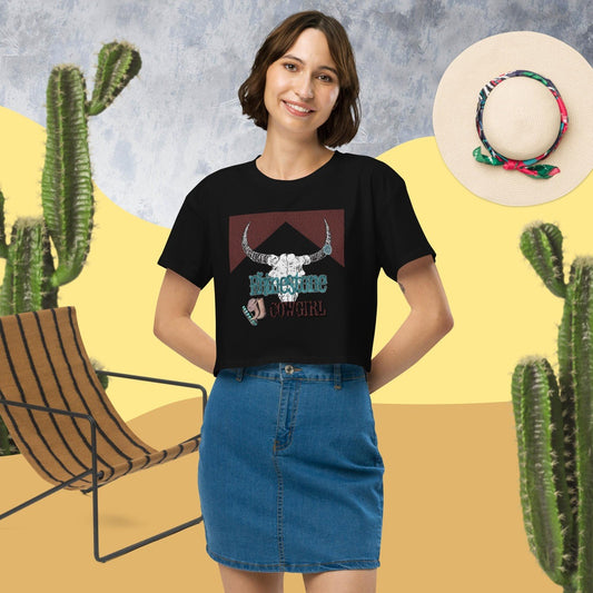 Rhinestone Cowgirl Graphic Crop Tee
