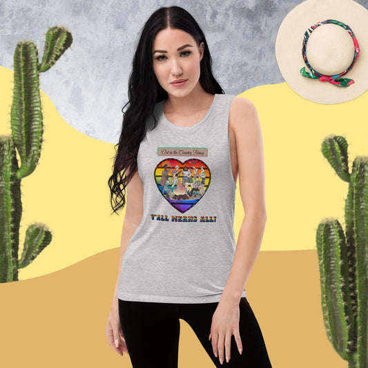 Y'all Means All - Inclusive LGBT Graphic Tank Women