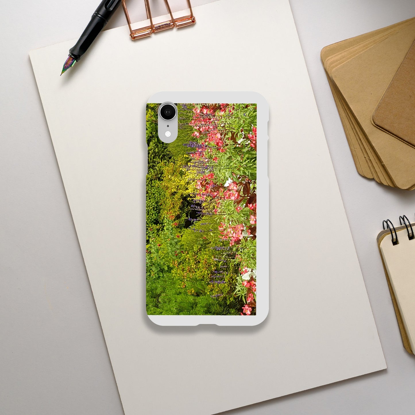 Slim pink flower case iPhone & Android