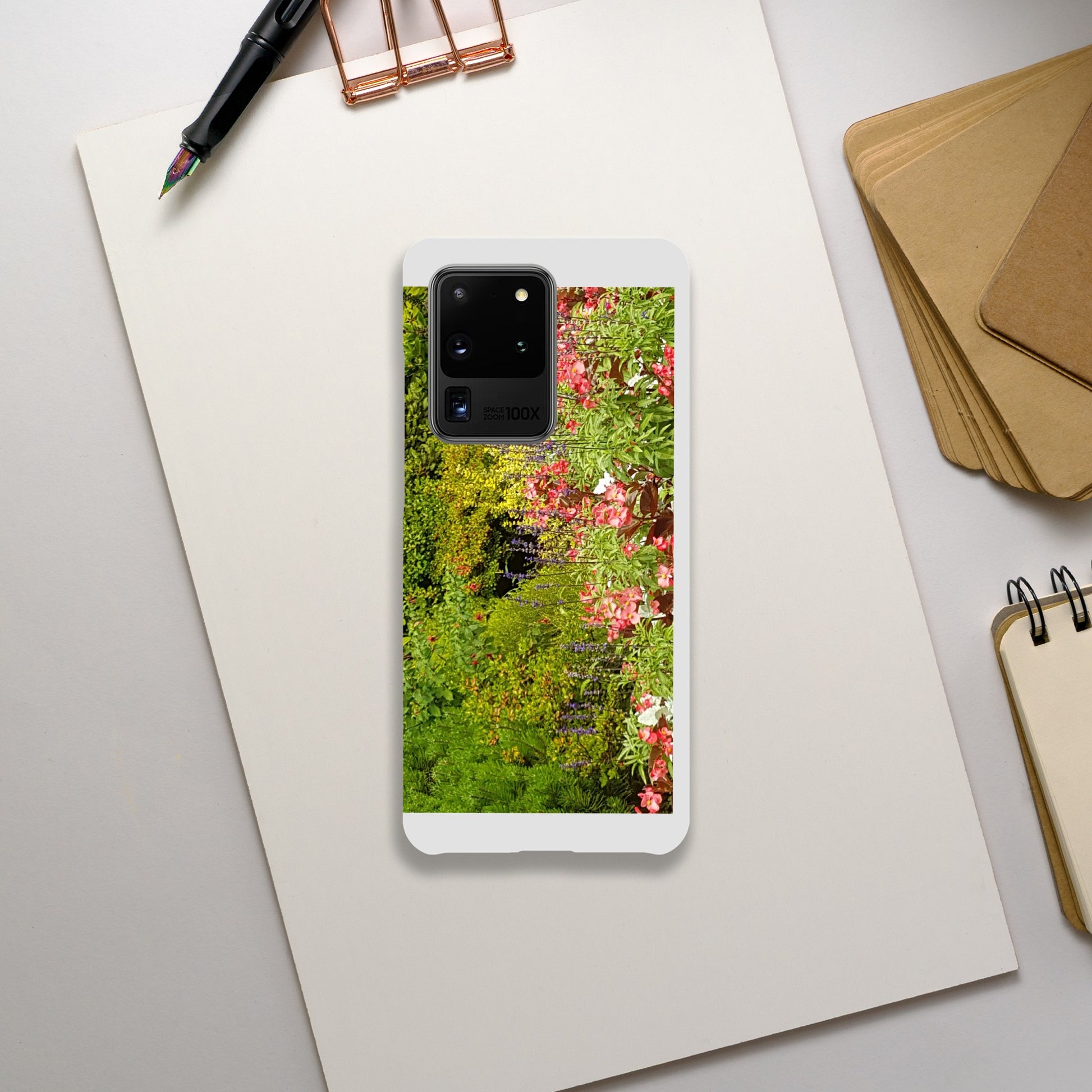 Slim pink flower case iPhone & Android