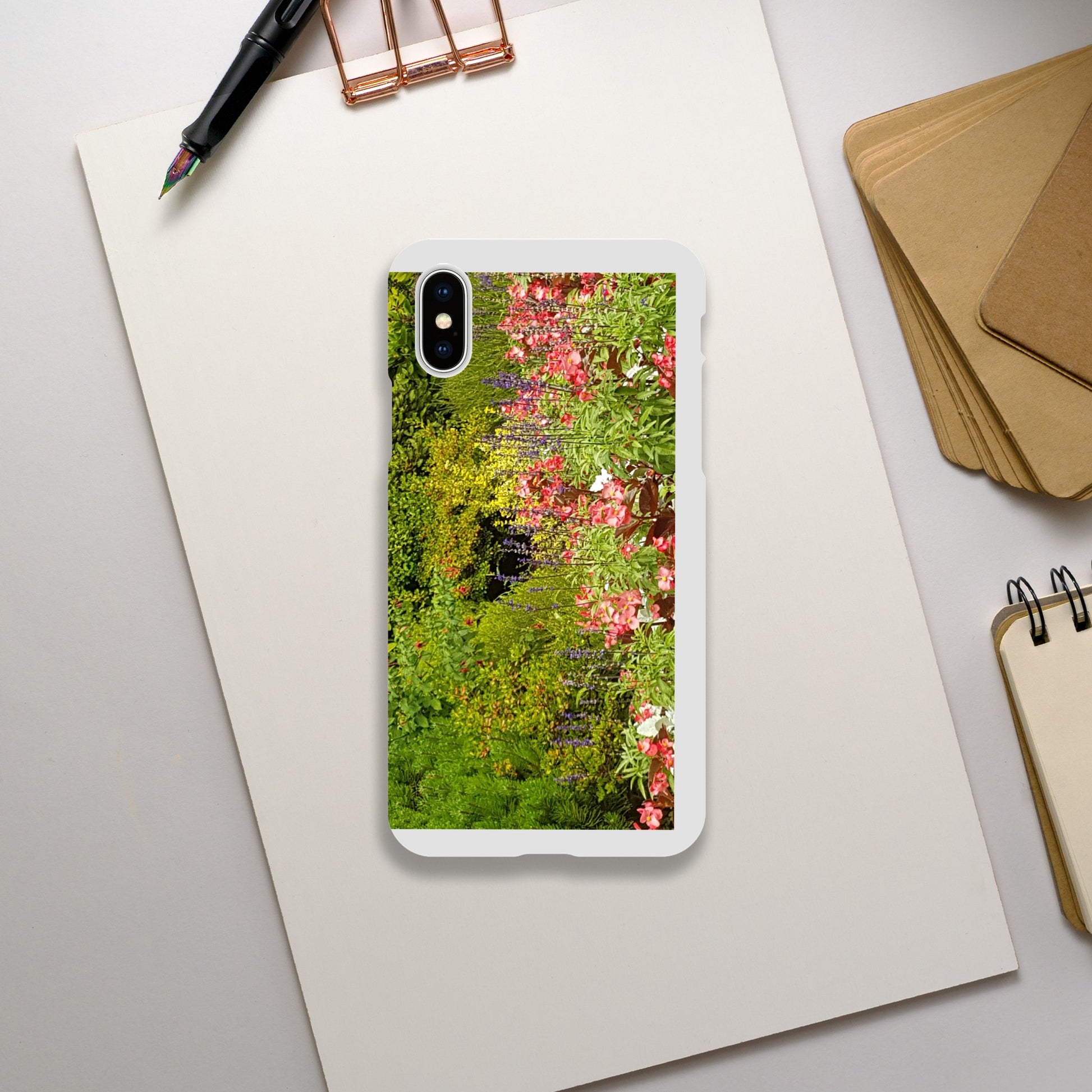 Slim pink flower case iPhone & Android