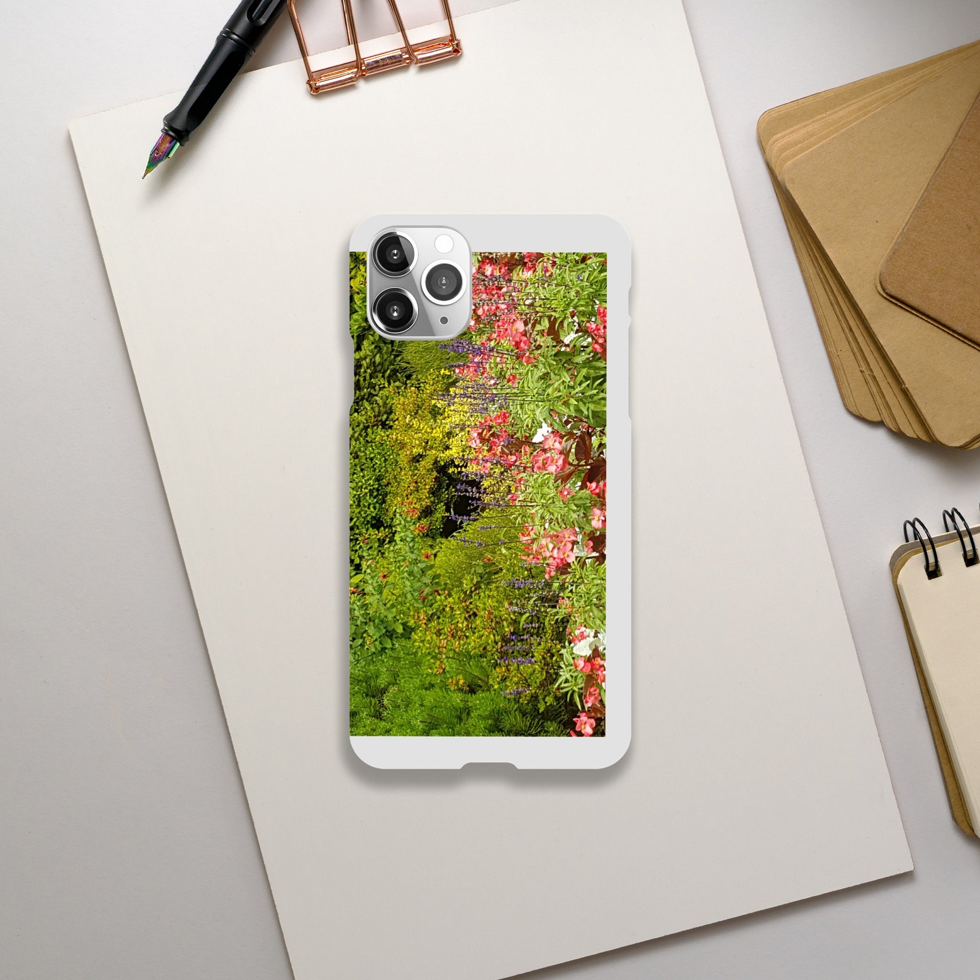 Slim pink flower case iPhone & Android