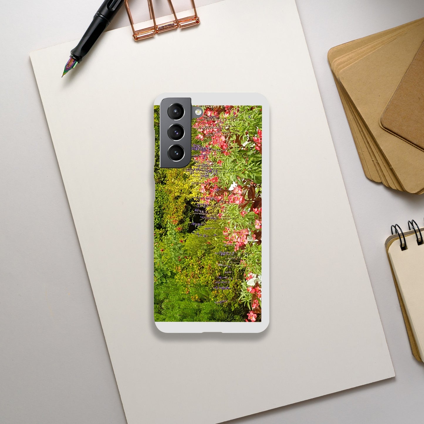 Slim pink flower case iPhone & Android