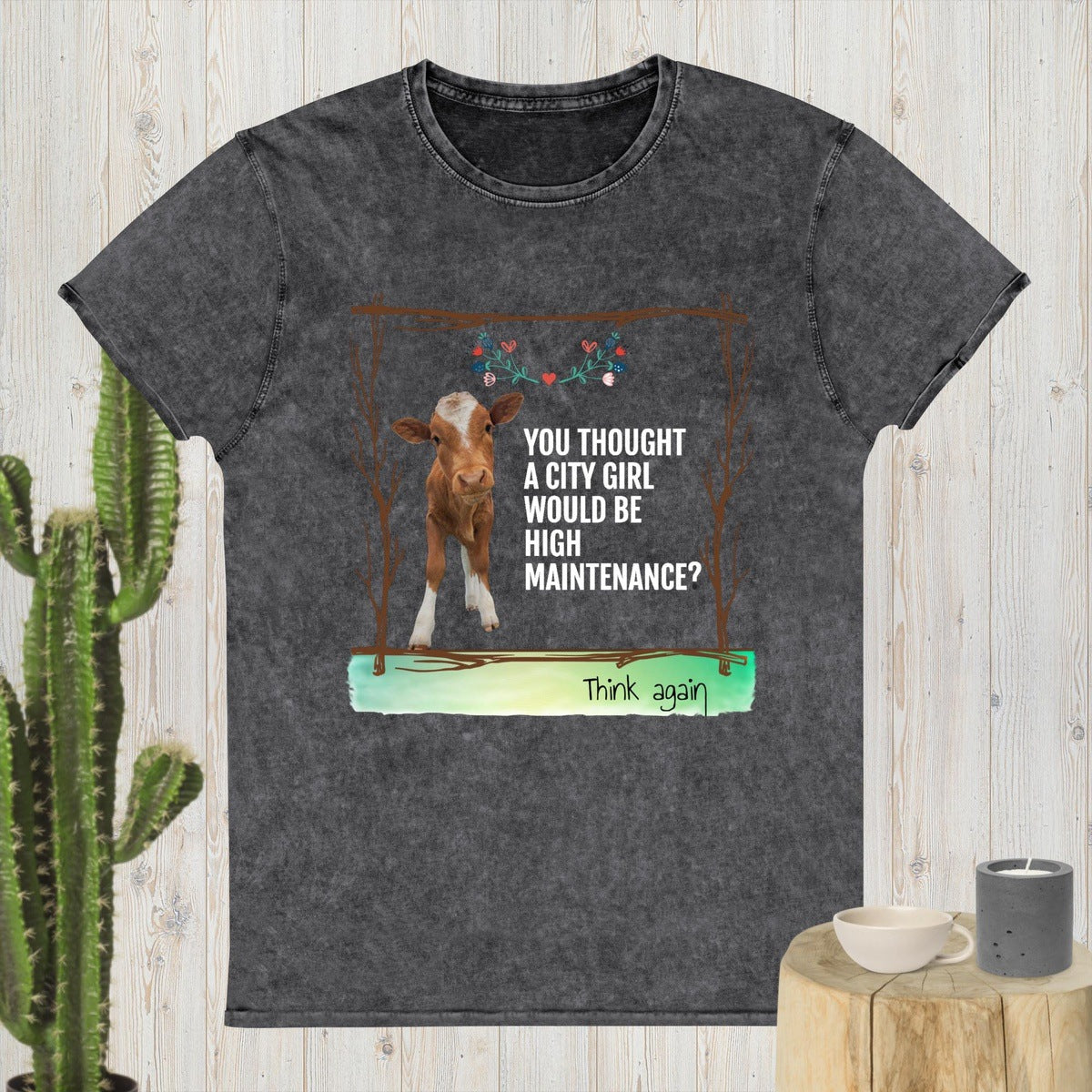 Country Girl High Maintenance Funny Farm T-shirt